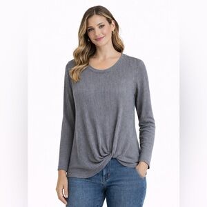 Thermal Grey Long Sleeve Top